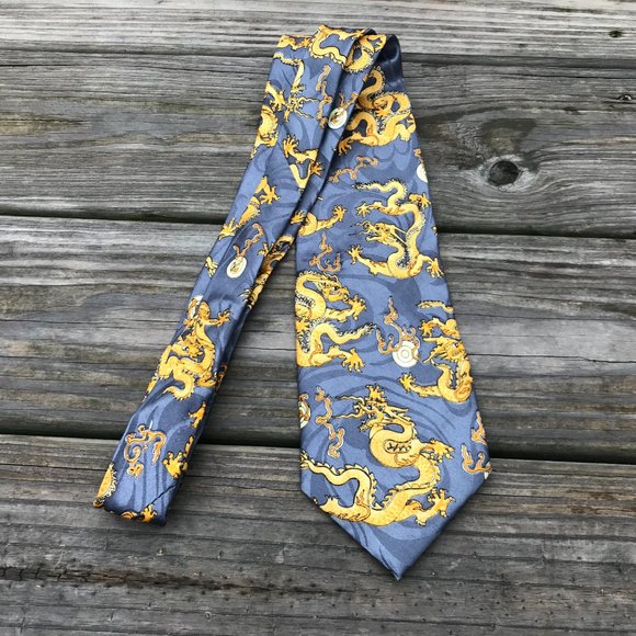Gold City Tie Handmade Men Tie Neck Tie 100% Silk - Picture 2 of 9